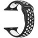 Curea iUni compatibila cu Apple Watch 1/2/3/4/5/6/7, 40mm, Silicon Sport, Negru/Alb